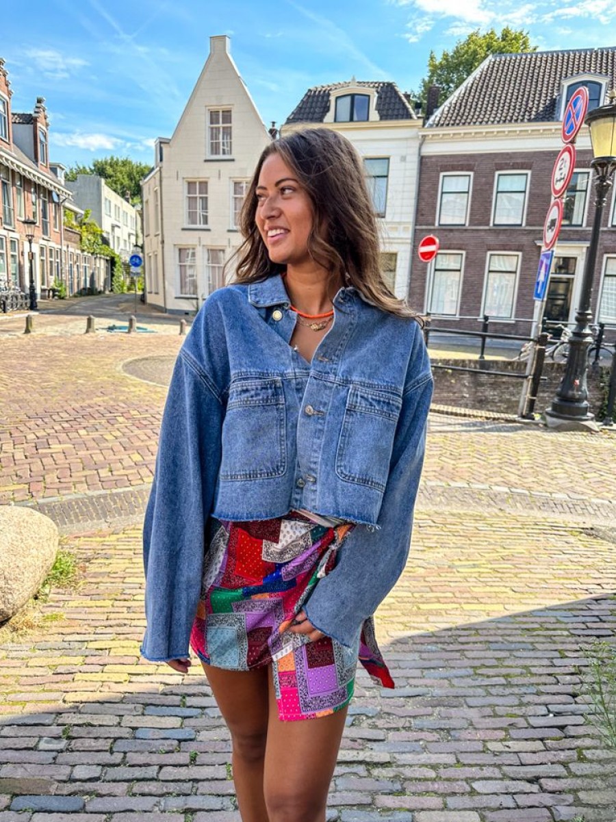 Kleding Minre  | Denim Bomber Jacket